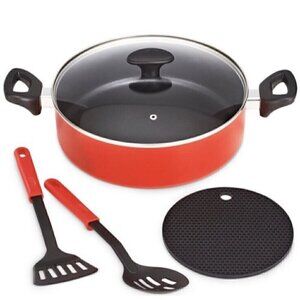 New BELLA 5-Pc. Nonstick cookware coating free of BPA, PFOA and PFOS.